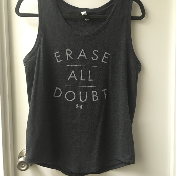 Under Armour Gray tank sz Medium - Picture 1 of 3